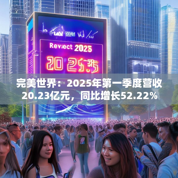 完美世界：2025年第一季度营收20.23亿元，同比增长52.22%