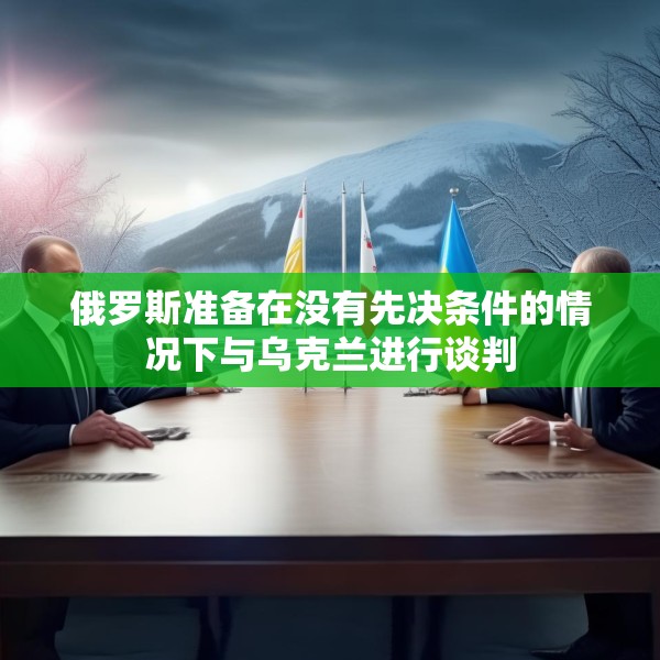 俄罗斯准备在没有先决条件的情况下与乌克兰进行谈判