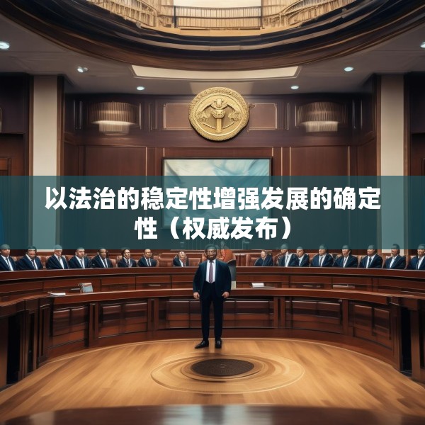 以法治的稳定性增强发展的确定性（权威发布）