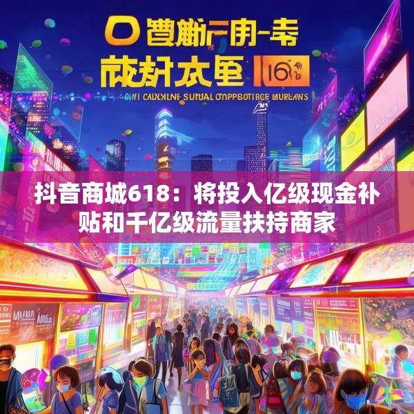 抖音商城618：将投入亿级现金补贴和千亿级流量扶持商家