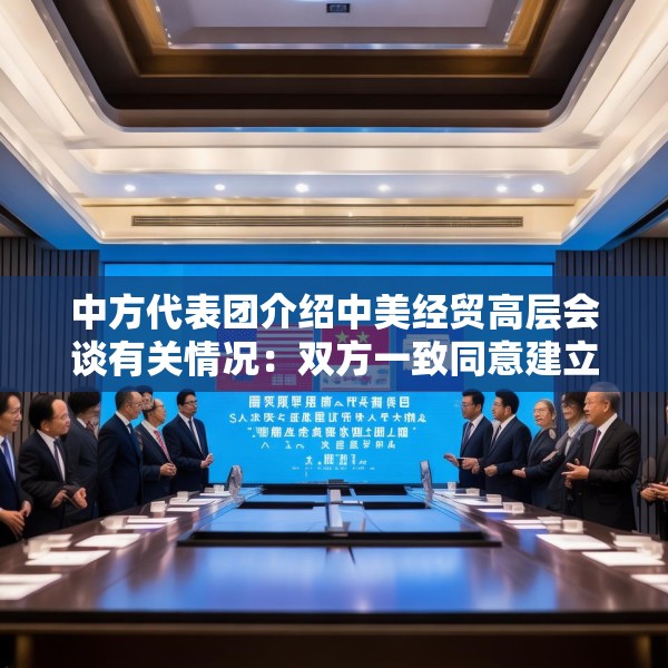 中方代表团介绍中美经贸高层会谈有关情况：双方一致同意建立中美经贸磋商机制