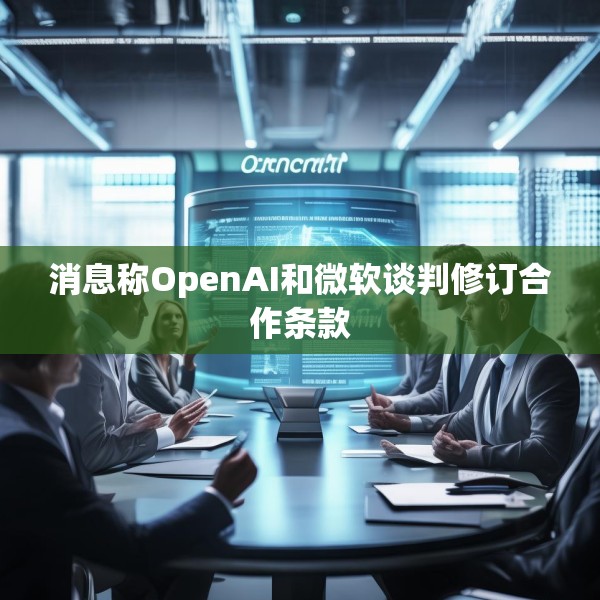 消息称OpenAI和微软谈判修订合作条款