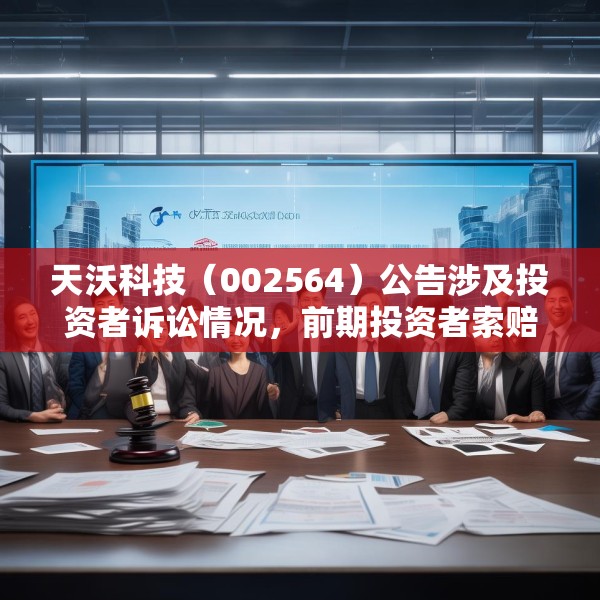 天沃科技（002564）公告涉及投资者诉讼情况，前期投资者索赔案已有一审胜诉