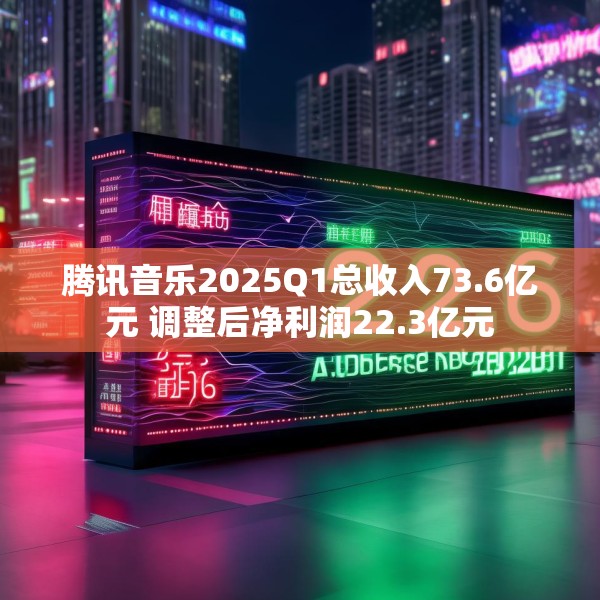 腾讯音乐2025Q1总收入73.6亿元 调整后净利润22.3亿元