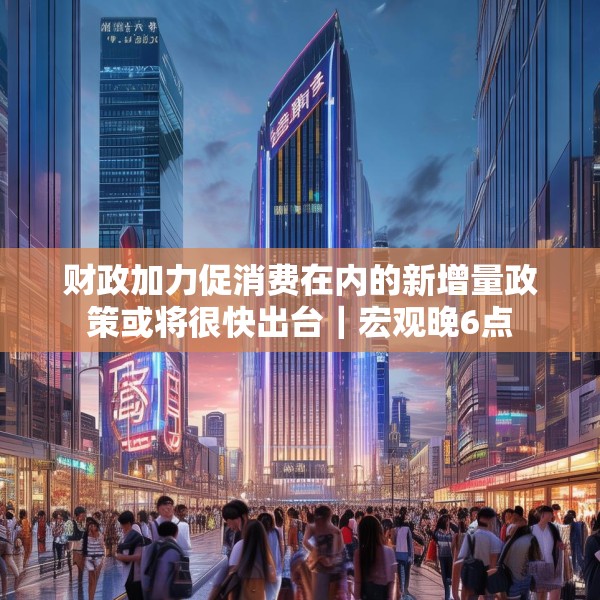 财政加力促消费在内的新增量政策或将很快出台｜宏观晚6点