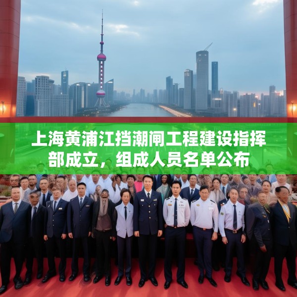 上海黄浦江挡潮闸工程建设指挥部成立，组成人员名单公布