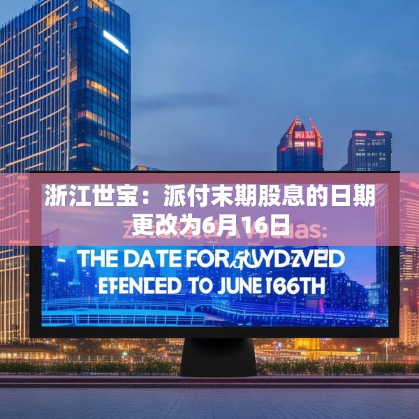 浙江世宝：派付末期股息的日期更改为6月16日