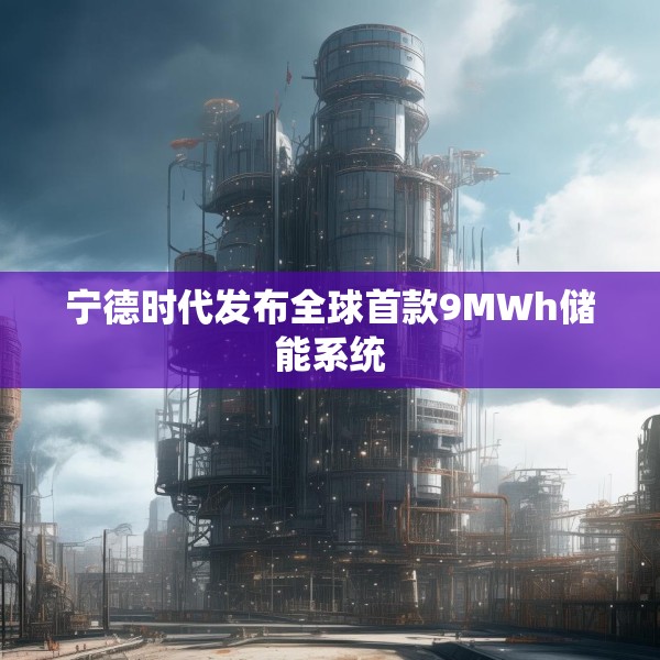 宁德时代发布全球首款9MWh储能系统