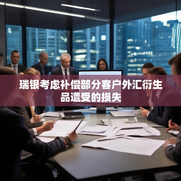 瑞银考虑补偿部分客户外汇衍生品遭受的损失