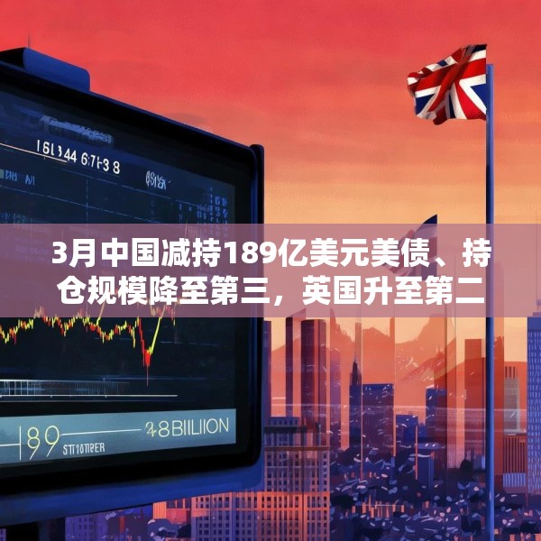 3月中国减持189亿美元美债、持仓规模降至第三，英国升至第二