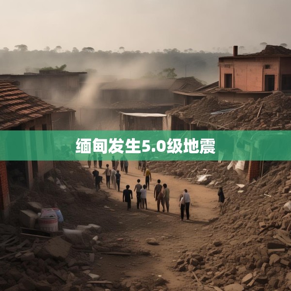 缅甸发生5.0级地震