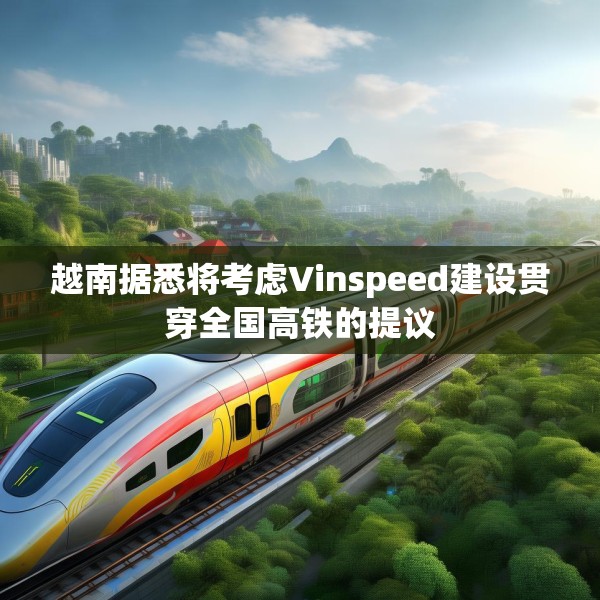 越南据悉将考虑Vinspeed建设贯穿全国高铁的提议