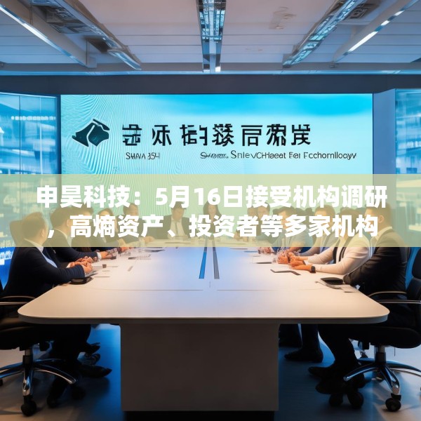 申昊科技：5月16日接受机构调研，高熵资产、投资者等多家机构参与