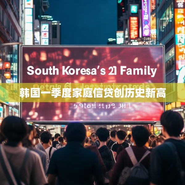 韩国一季度家庭信贷创历史新高