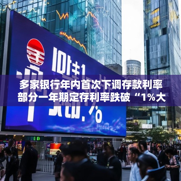 多家银行年内首次下调存款利率 部分一年期定存利率跌破“1%大关”