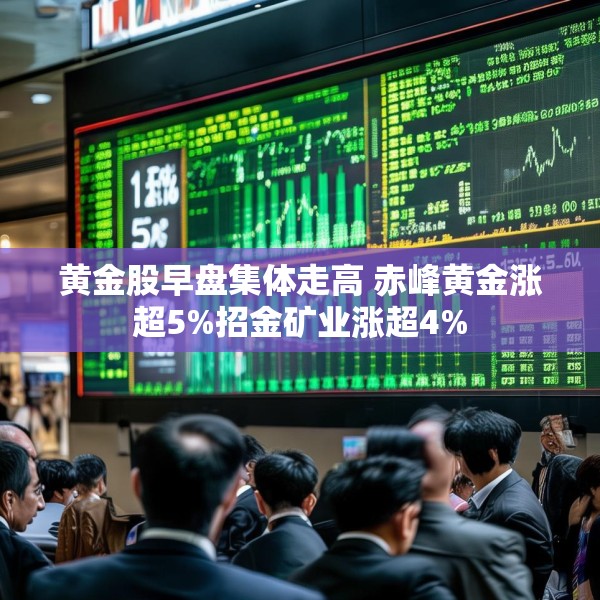 黄金股早盘集体走高 赤峰黄金涨超5%招金矿业涨超4%