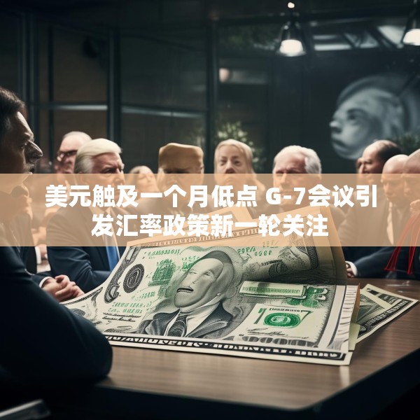 美元触及一个月低点 G-7会议引发汇率政策新一轮关注