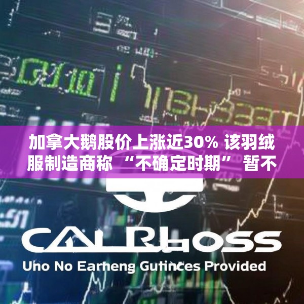 加拿大鹅股价上涨近30% 该羽绒服制造商称 “不确定时期” 暂不提供业绩指引
