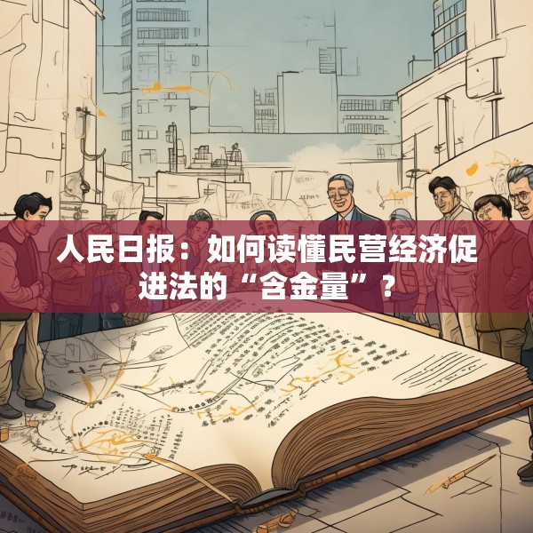 人民日报：如何读懂民营经济促进法的“含金量”？