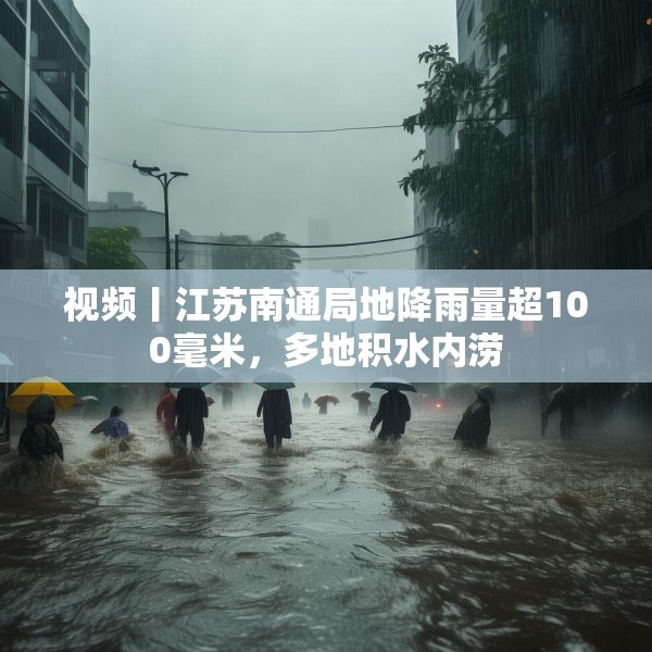 视频丨江苏南通局地降雨量超100毫米，多地积水内涝