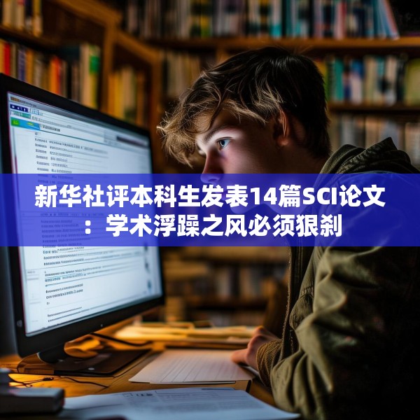新华社评本科生发表14篇SCI论文：学术浮躁之风必须狠刹