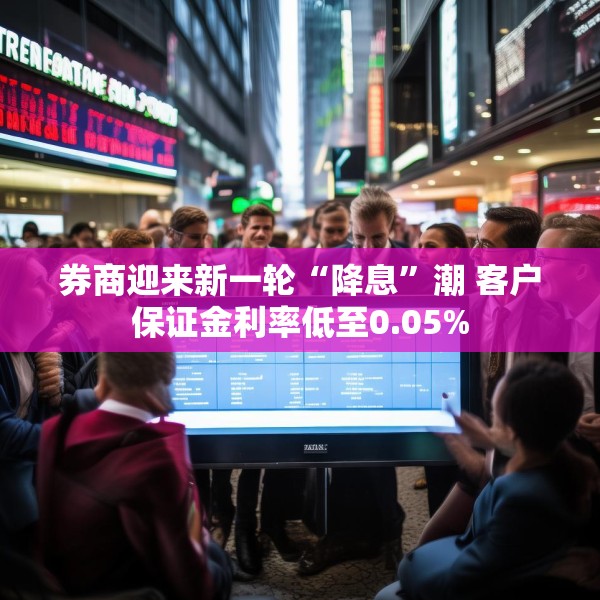 券商迎来新一轮“降息”潮 客户保证金利率低至0.05%