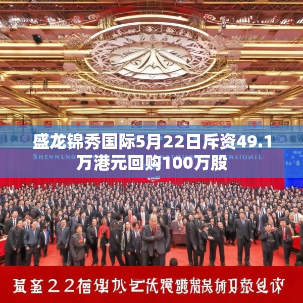 盛龙锦秀国际5月22日斥资49.1万港元回购100万股