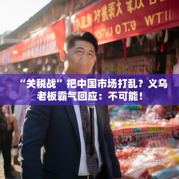 “关税战”把中国市场打乱？义乌老板霸气回应：不可能！