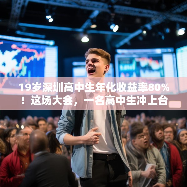 19岁深圳高中生年化收益率80%！这场大会，一名高中生冲上台高呼“我一定会成功的”！