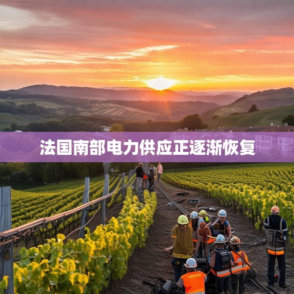 法国南部电力供应正逐渐恢复
