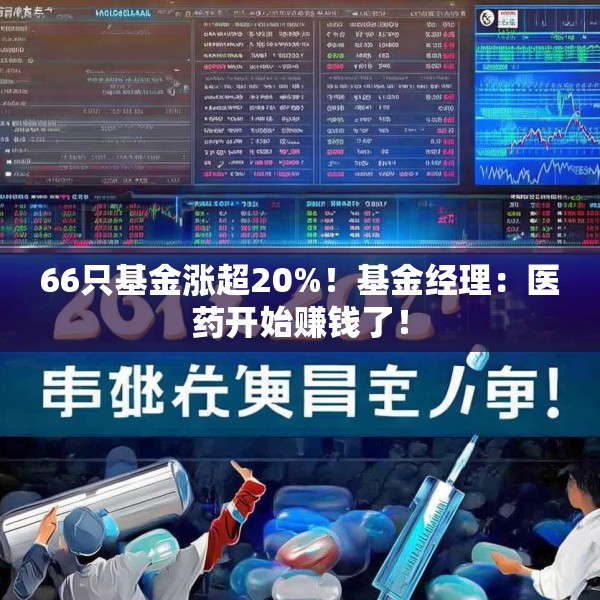 66只基金涨超20%！基金经理：医药开始赚钱了！