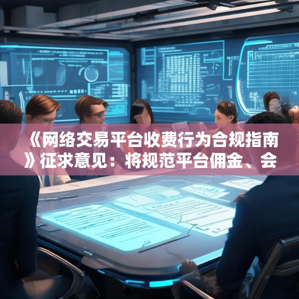 《网络交易平台收费行为合规指南》征求意见：将规范平台佣金、会员费等收费行为