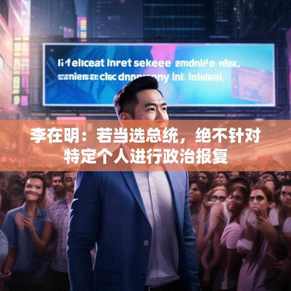 李在明：若当选总统，绝不针对特定个人进行政治报复