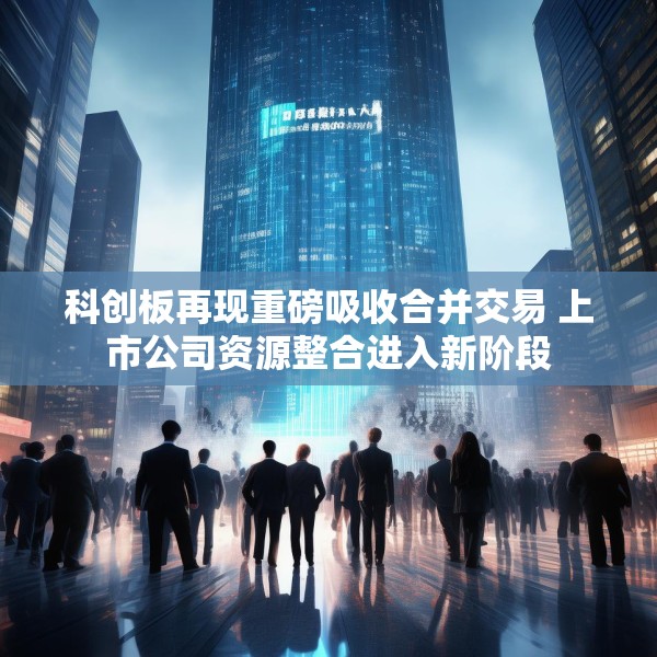 科创板再现重磅吸收合并交易 上市公司资源整合进入新阶段