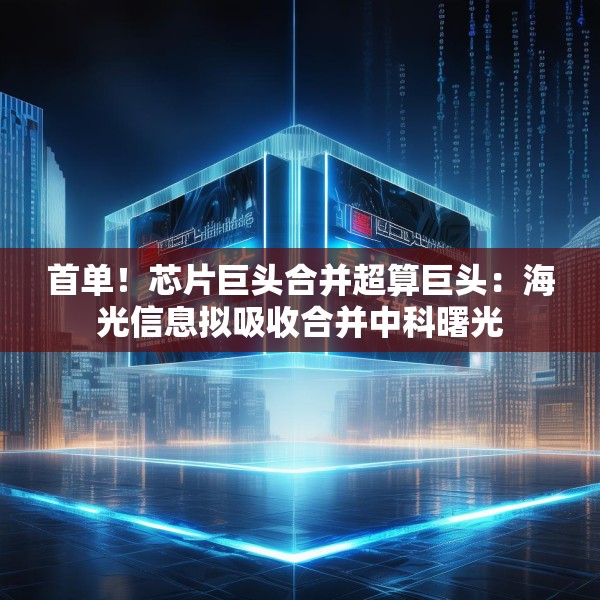 首单！芯片巨头合并超算巨头：海光信息拟吸收合并中科曙光