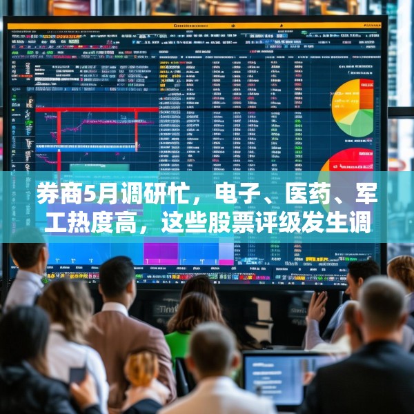 券商5月调研忙，电子、医药、军工热度高，这些股票评级发生调整