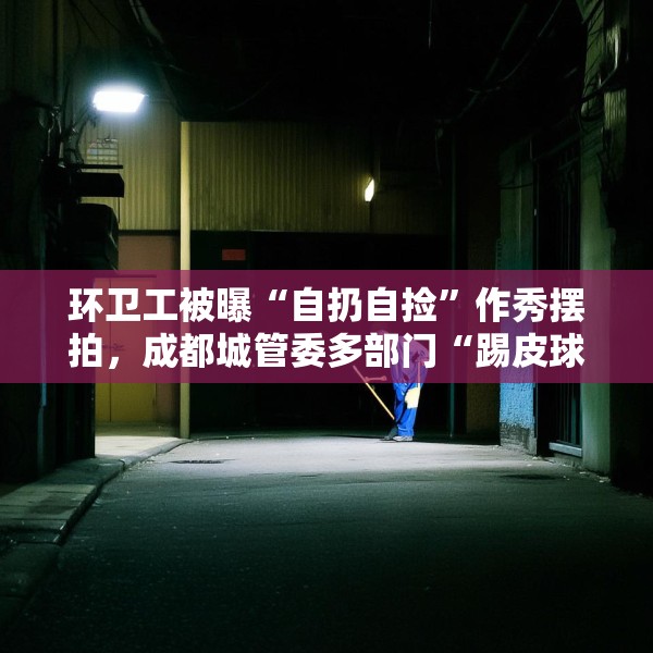 环卫工被曝“自扔自捡”作秀摆拍，成都城管委多部门“踢皮球”式回应