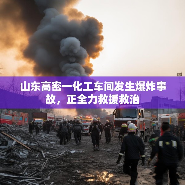 山东高密一化工车间发生爆炸事故，正全力救援救治