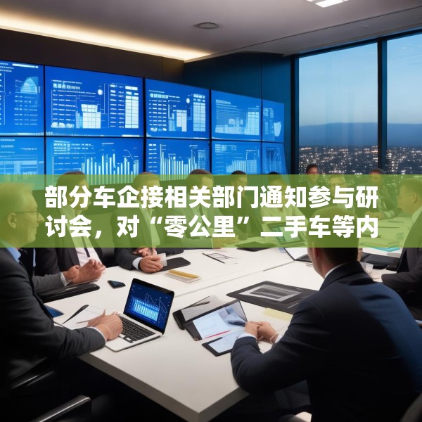 部分车企接相关部门通知参与研讨会，对“零公里”二手车等内容进行研讨