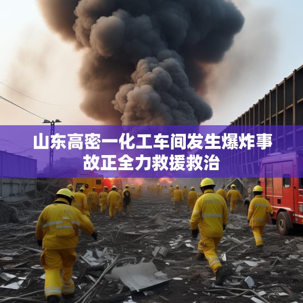 山东高密一化工车间发生爆炸事故正全力救援救治