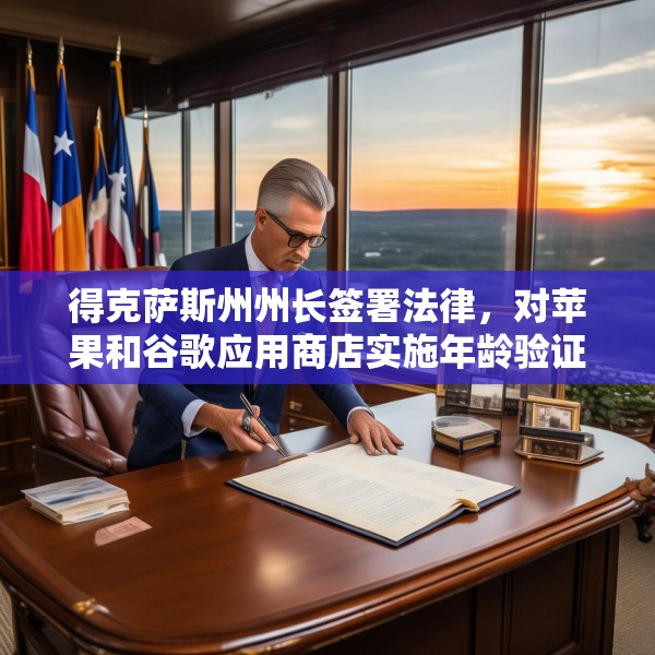 得克萨斯州州长签署法律，对苹果和谷歌应用商店实施年龄验证