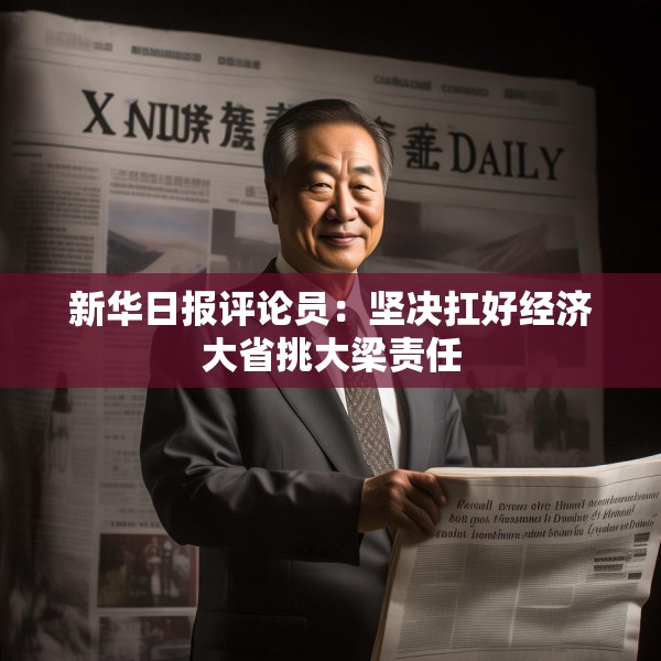 新华日报评论员：坚决扛好经济大省挑大梁责任