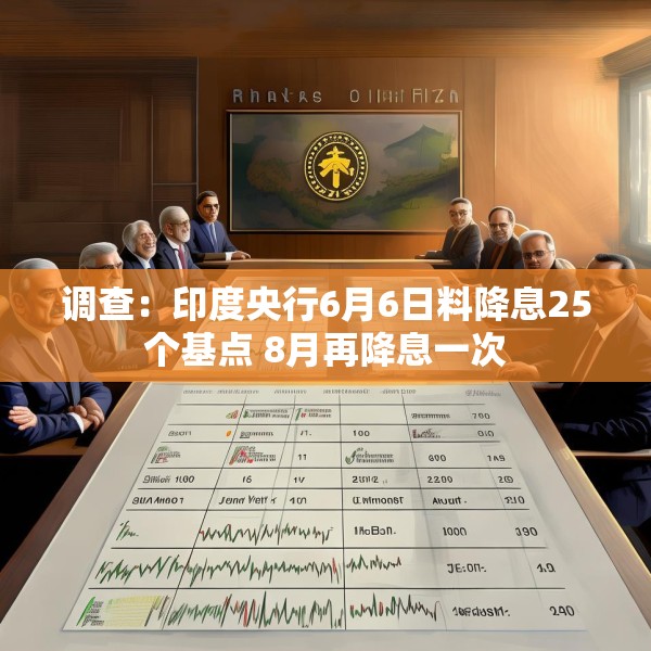 调查：印度央行6月6日料降息25个基点 8月再降息一次