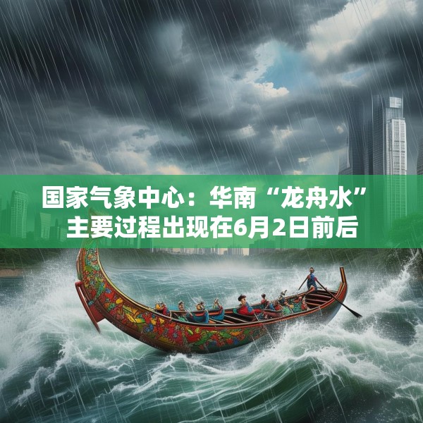 国家气象中心：华南“龙舟水” 主要过程出现在6月2日前后