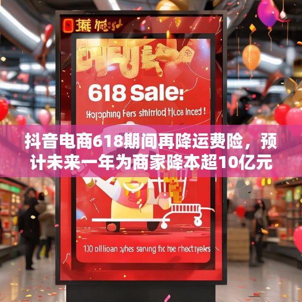 抖音电商618期间再降运费险，预计未来一年为商家降本超10亿元