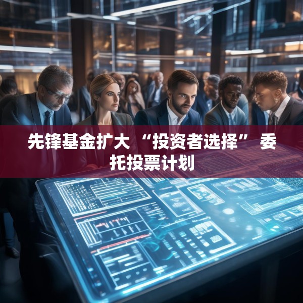 先锋基金扩大 “投资者选择” 委托投票计划