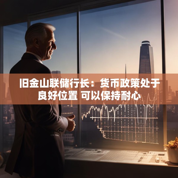旧金山联储行长：货币政策处于良好位置 可以保持耐心