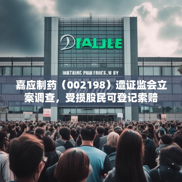 嘉应制药（002198）遭证监会立案调查，受损股民可登记索赔