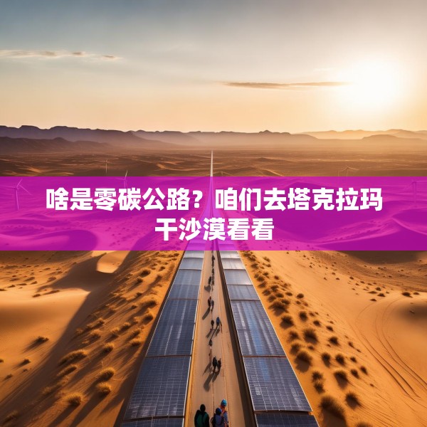 啥是零碳公路？咱们去塔克拉玛干沙漠看看