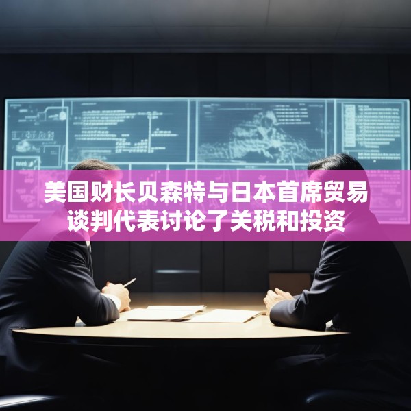 美国财长贝森特与日本首席贸易谈判代表讨论了关税和投资